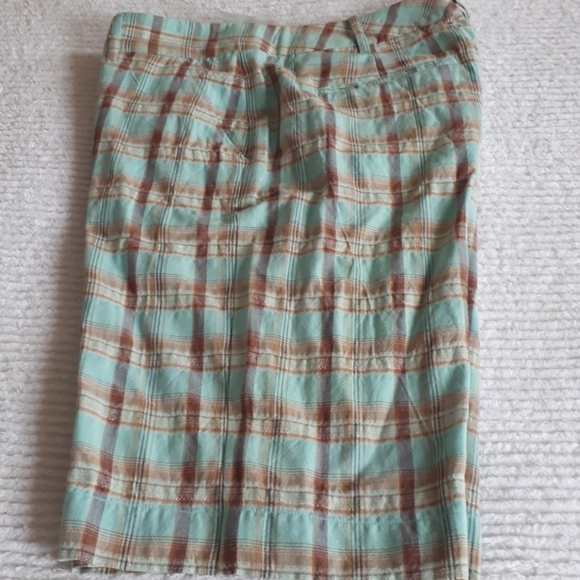Effeti Moda Women Size 8 Plaid Bermuda Short - Picture 5 of 7